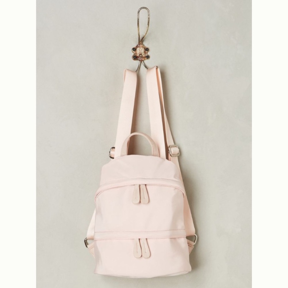 Pale Pink Nylon Mini Backpack